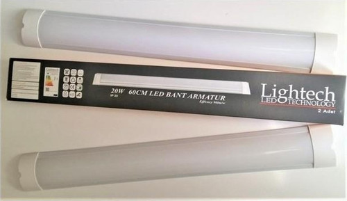 60CM 20W Beyaz LED Bant Armatür - Tek Kutu 2 Adet
