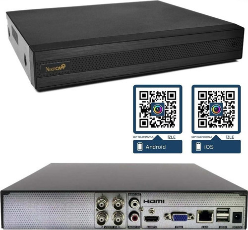 Kayıt Cihazı Ahd Dvr 4 Kanal 5mp 1080P H265 Hibrit YE-HD4750