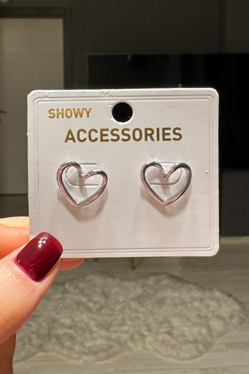 Kadın Minimal Kalp Küpe