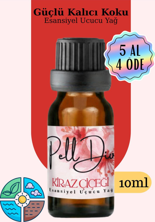 Cherry Blossom Esansiyel Uçucu Koku Yağı Buhurdanlık Yağı Difüzör Esansı Hobi Esans Ortam Oda 10Ml