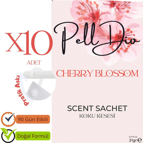 10'Lu Cherry Blossom Ayakkabılık Dolap Ve Çekmece Parfümlü Kese Kokusu Oda Koku Kesesi