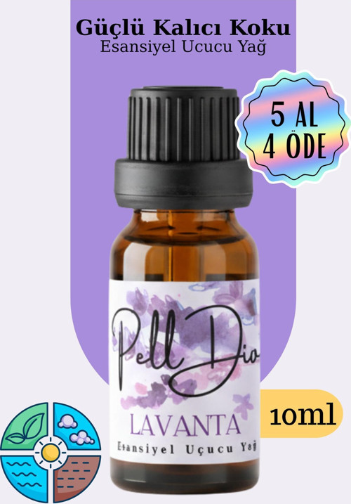 Lavender Esansiyel Uçucu Koku Yağı Buhurdanlık Yağı Difüzör Esansı Hobi Esans Ortam Oda 10Ml