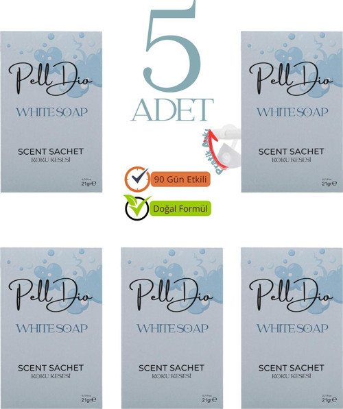 5'Li White Soap Ayakkabılık Dolap Ve Çekmece Parfümlü Kese Kokusu Oda Koku Kesesi