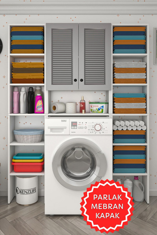 membran çamaşır makinesi dolabı veronikamaksduble gribyz panjur 180*126*20 mebran kapak suntalam gövde arkalıks