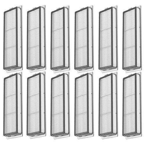 Xiaomi İle Uyumlu Vacuum Mop 2C (XMSTJQR2C) Robot Süpürge Hepa Filtre 12 Adet