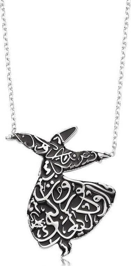 925 Ayar Gümüş Semazen Kadın Gümüş Kolye