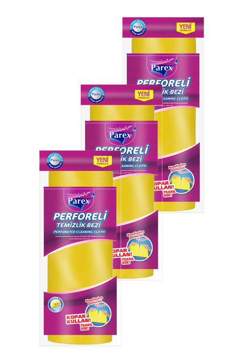 Perforeli Temizlik Bezi Üçlü Paket