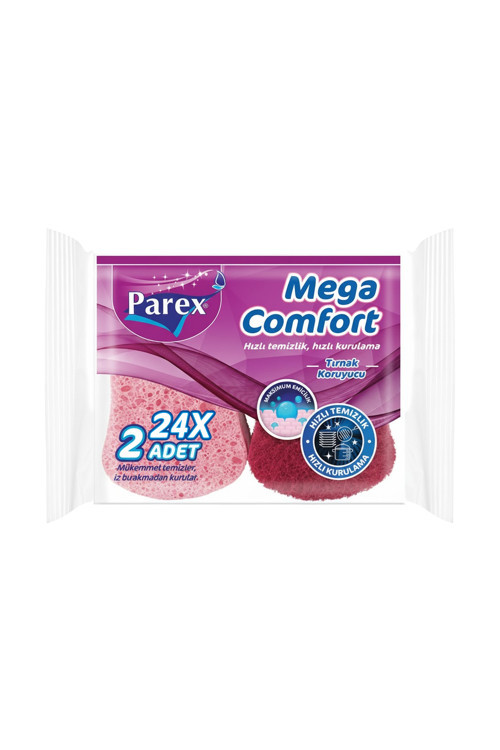 Mega Comfort 2'li Oluklu Sünger 24 Paket