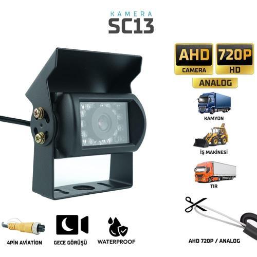 Sentinel Araç Kamera 4 Pin Aviation Soket Kamyon İş Makinası AHD 720p Analog Gece Görüşlü