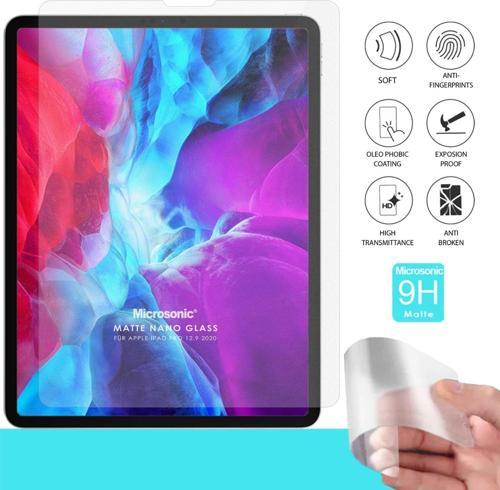 Apple iPad Pro 12.9'' 2018 (A1876-A2014-A1895-A1983) Matte Nano Glass Cam Ekran Koruyucu