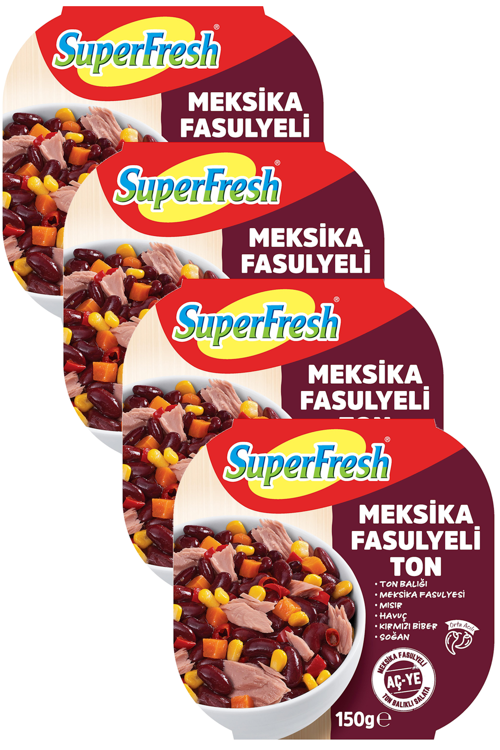 Meksika Fasulyeli Ton 150 gr x 4 Adet