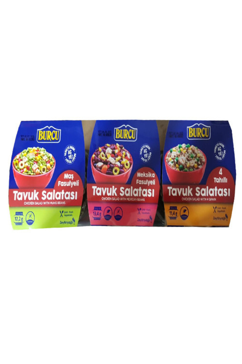 3'lü tavuk salata seti 150 gr