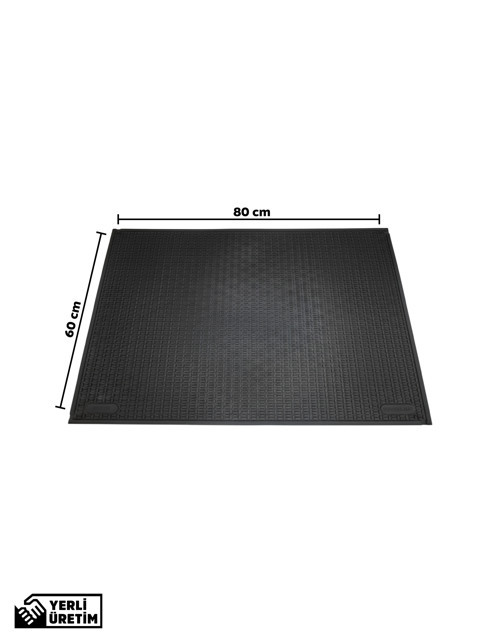 Kaymaz Taban Kauçuk Dış Mekan Paspası, Kauçuk Kapı Önü Paspası 60x80 cm Spike Mat