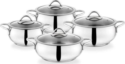 Cookhaus Çelik Tencere Seti 8 Parça Inox 1S102-13002-INX01