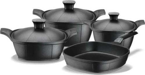 Felsen Yanmaz Yapışmaz Döküm Tencere Seti 7 Parça - 1S2023-22005-SIY01