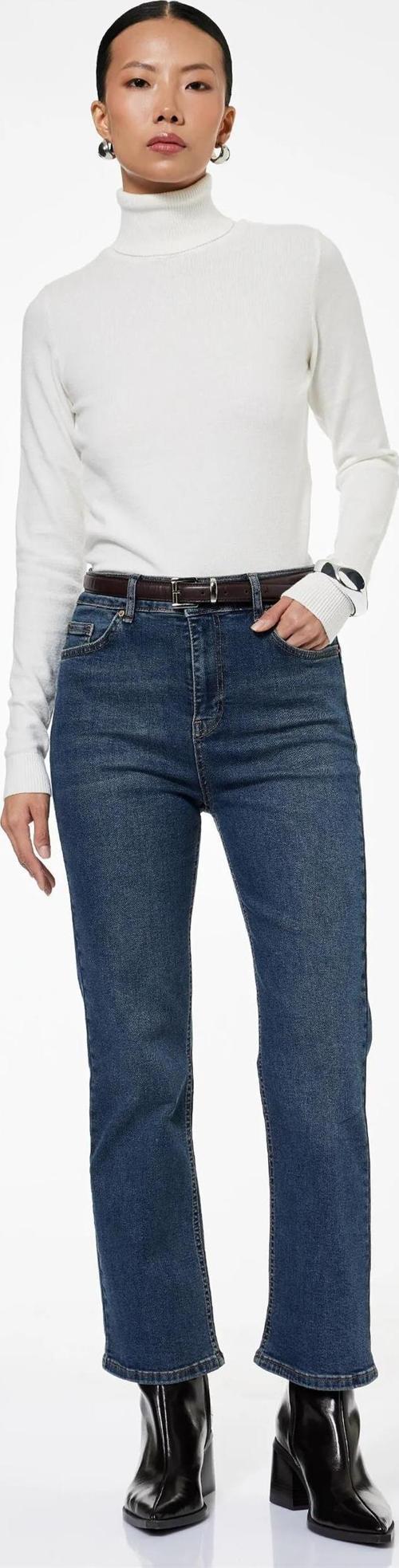 K26 6Wal40035Md Mıd Orta Indıgo Kadın Denım Pantolon