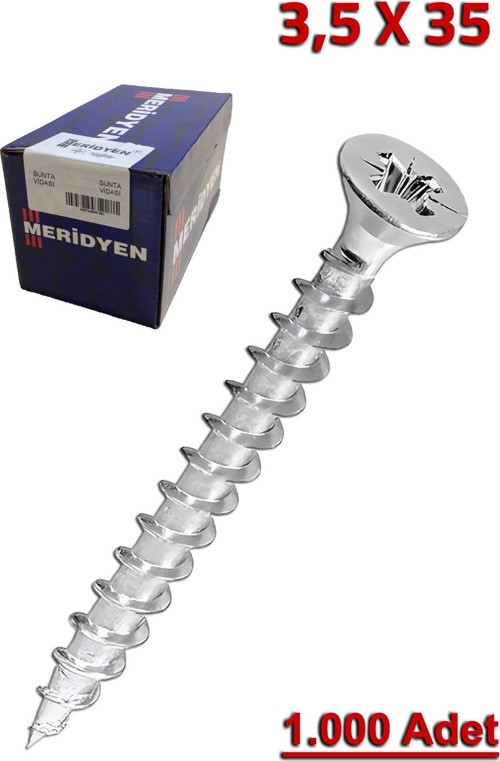 Meridyen Sunta Vidası 3.5X35 (1.000 Adet)