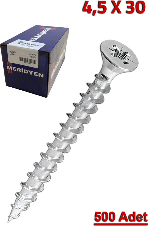 Meridyen Sunta Vidası 4.5X30 (500 Adet)
