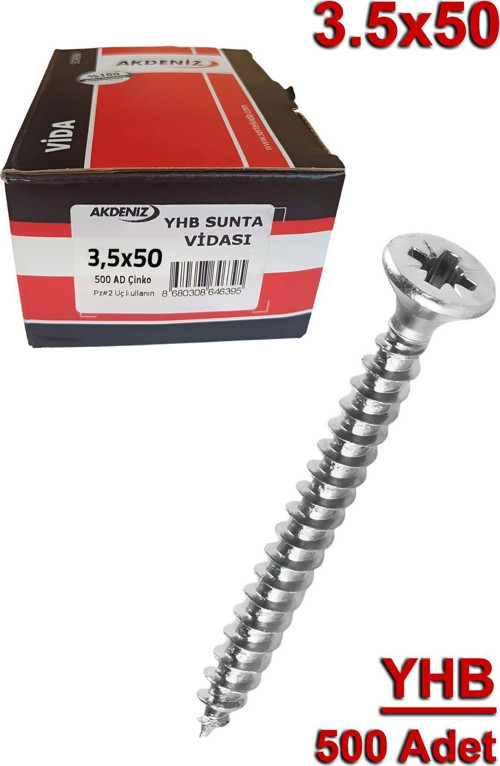Sunta Vidası 3.5X50 (500 Adet)