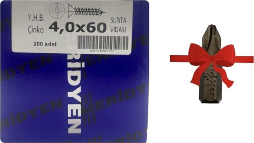 4X60 Sunta Vidası 200 Adet