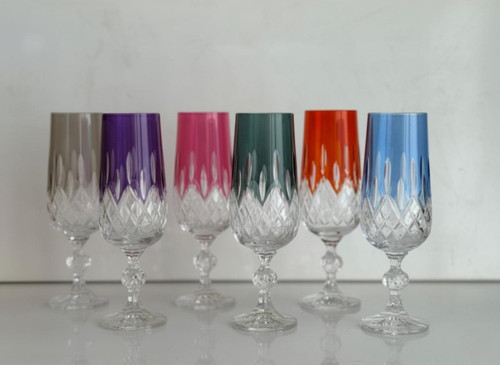 Bohemia Kristal Bardak Lüsterli 180 cc 6 adet