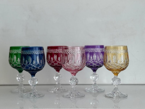Bohemia kristal kahve yanı su bardağı 150 cc 6 adet