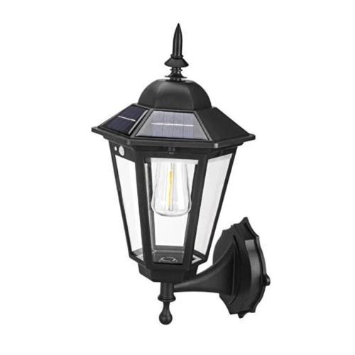 Güneş Enerjili Bahçe Ev Balkon Teras Aydınlatması Lambası Solar Aplik Set Üstü Fener Armatür