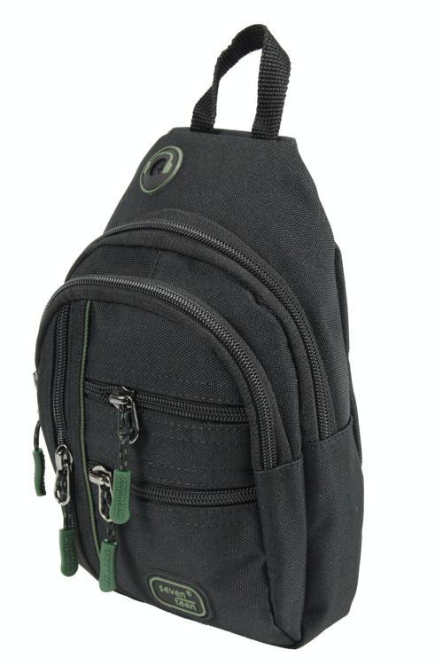 4924 Body Bag Omuz Çantası –  Polyester Haki-Kırmızı