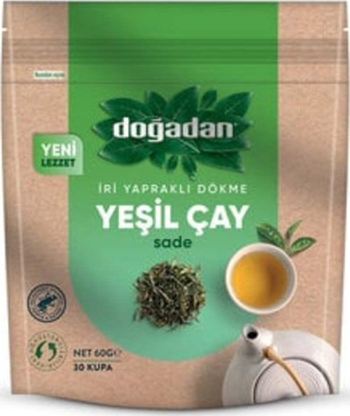 İri Yapraklı Dökme Yeşil Çay Sade 60 G ( 1 Adet )