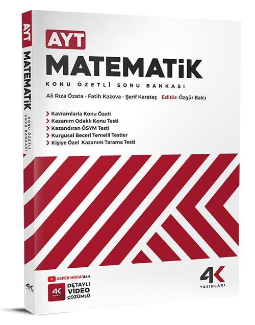 4K 2026 Ayt Matematik Konu Özetli Soru Bankası