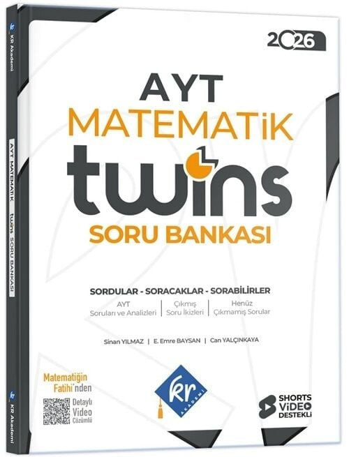 KR Akademi 2026 YKS AYT Matematik Twins Soru Bankası Çözümlü