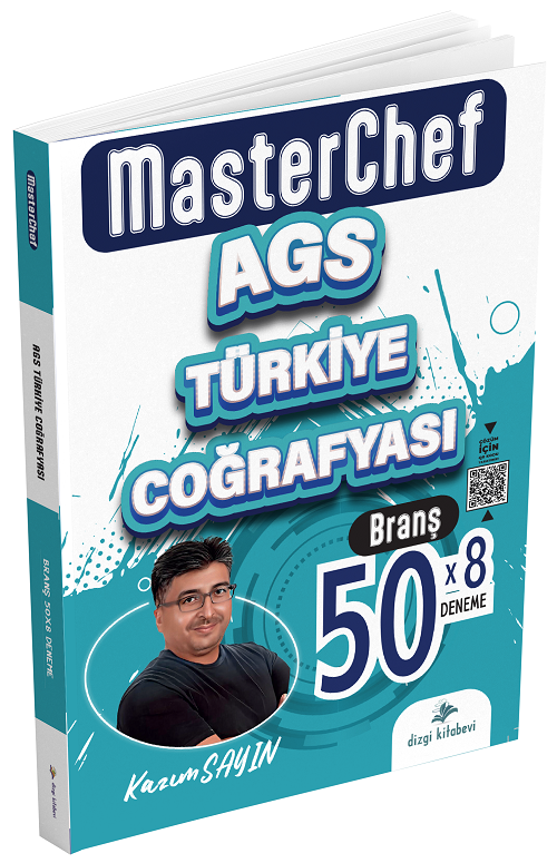 Dizgi Kitap 2026 MEB-AGS Türkiye Coğrafyası Master Chef 50 Deneme Çözümlü - Kazım Sayın Dizgi Kitap Yayınları