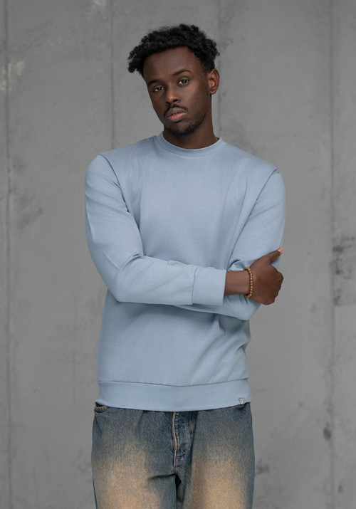 FBI Slimfit Modal Kumaş Baharlık Sıfır Yaka Likralı Sweatshirt