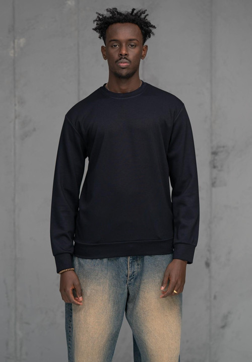 FBI Slimfit Modal Kumaş Baharlık Sıfır Yaka Likralı Sweatshirt