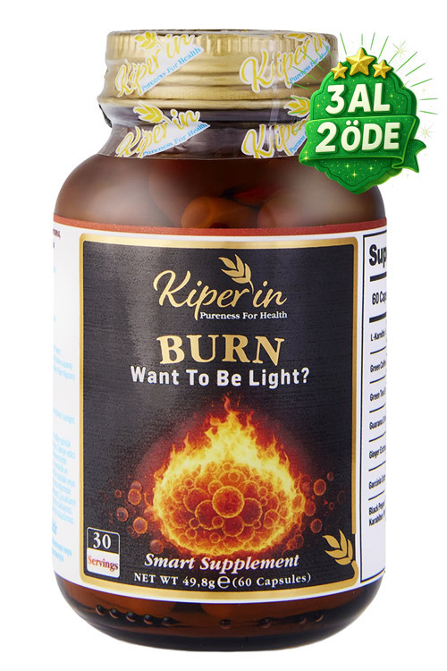 Burn | L-Karnitin, Yeşil Çay, Guarana, Zencefil, Garsiniya, Kafein.. | 60 Kapsül