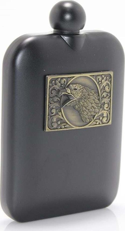 Paslanmaz Çelik Kartal Tasarımlı 6 Oz Matara