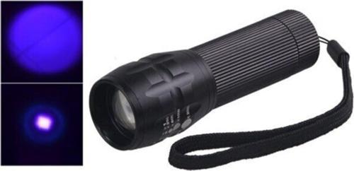 Pc-86 Uv Led Mor Işıklı Para Kontrol El Feneri