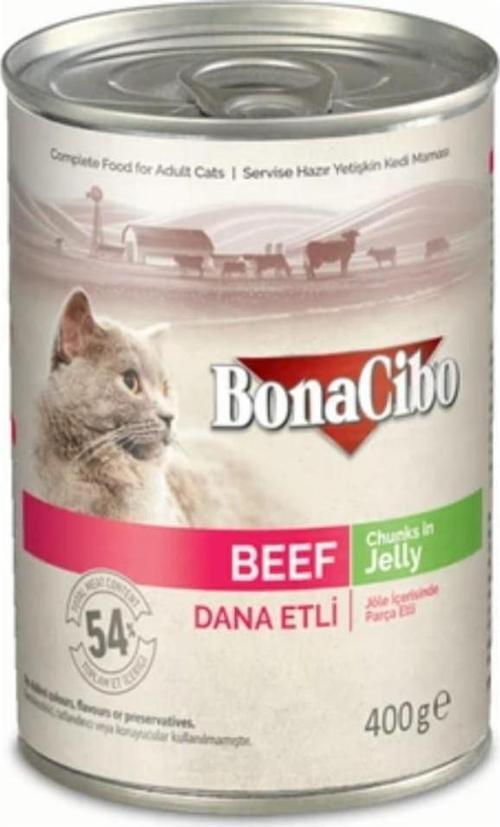 Jöleli Dana Etli Yaş Yetişkin Konserve Kedi Maması 400 GR