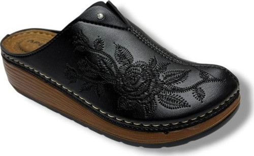 Safir 797-26 Gül İşlemeli Anatomik Sabo Kadın Terlik