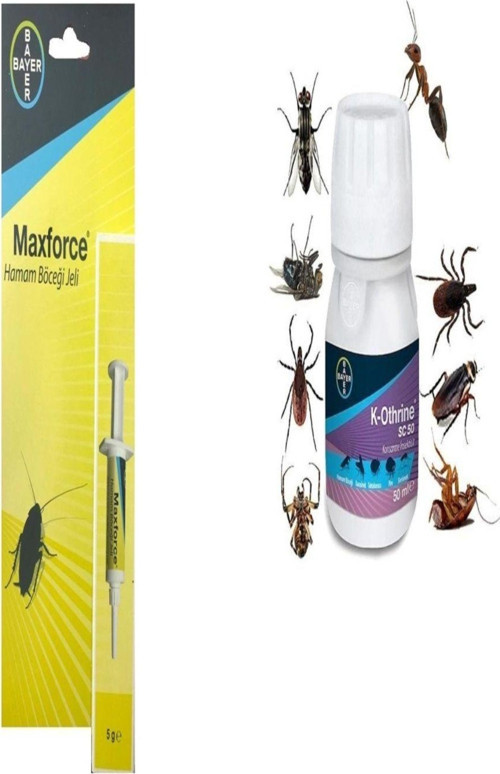 K-othrine Sc 50 Genel Haşere Ilacı 50 ml Maxforce Hamam Böceği Kalorifer Böceği Ilacı Jel 5gr