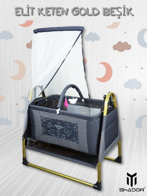 Elit Keten Gold Beşik