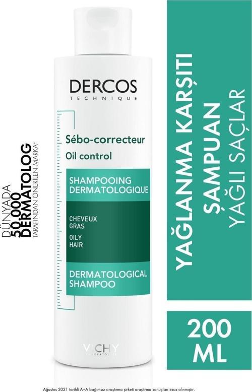 Dercos Sebo Correcteur Şampuan Sebum Karşıtı 200 ml