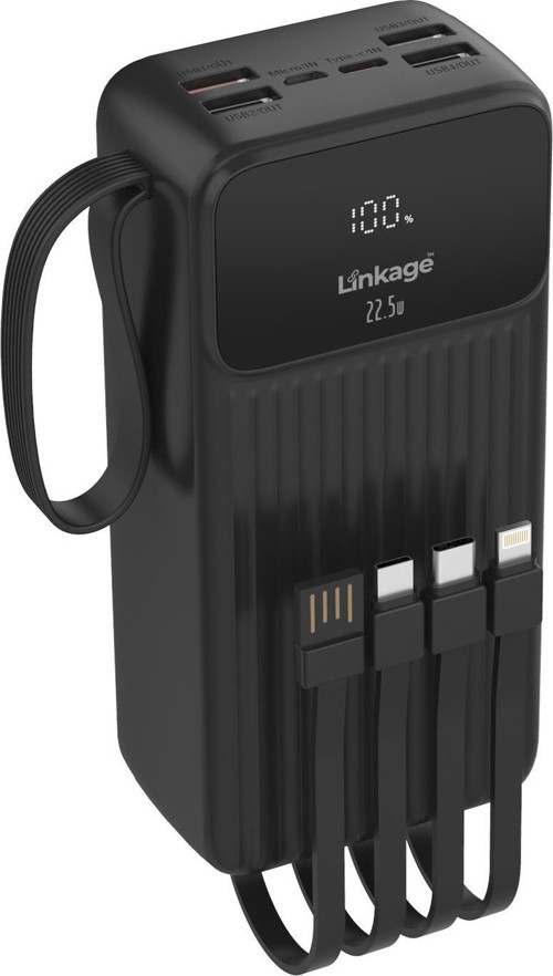 30.000 Mah Hızlı, Kendinden Kablolu Taşınabilir Şarj Aleti/powerbank