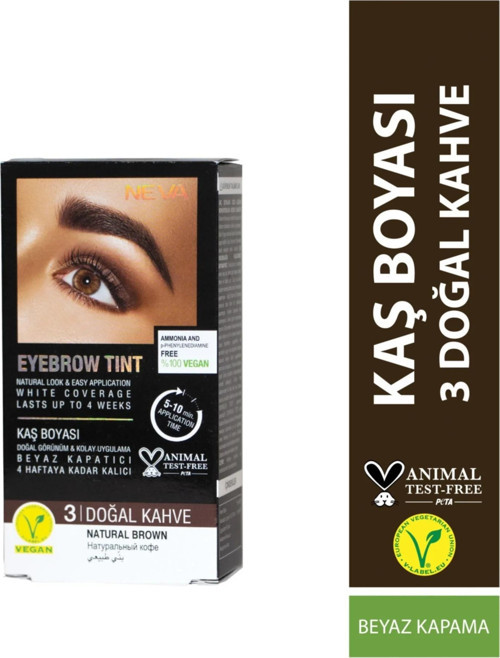 NEVA KAŞ BOYASI NO:3 DOĞAL KAHVE