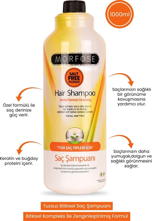 ŞAMPUAN 1000ml TUZSUZ