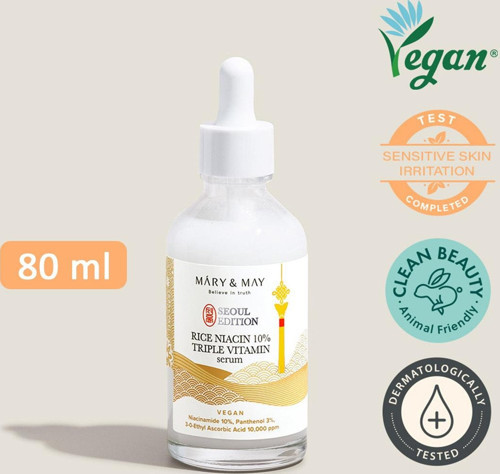 Seoul Edition Rice Niacin %10 Triple Vitamin Serum/glutatyon,pirinç Aydınlatma Serumu 80ml(VİONİNE)