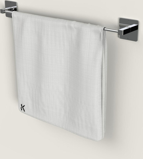 Yapışkanlı Gümüş Uzun Havluluk Pratik ve Şık Banyo Mutfak Havluluk