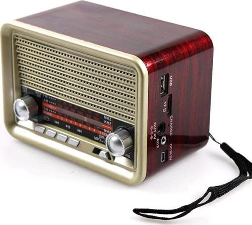 Nostalji Radyo Nns Ns-1537bt Şarjlı Fm Radyo Bluetooth Usb Aux