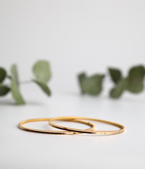 Nar-in Altın Mücevherat Altın Bilezik Oluklu Ajda 02 (Yatırımlık/10gr)