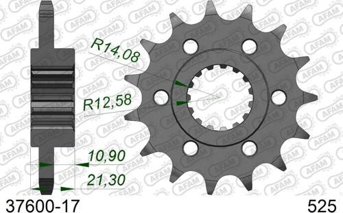 APRILIA CAPANORD 1200/RALLY / SHIVER900 ÇELİK ÖN DİŞLİ #525